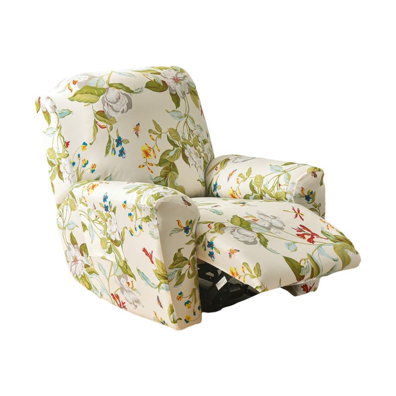 Eco-Ancheng Recliner Slipcovers 4-Pieces Lazyboy Recliner Covers Recliner Couch Covers Recliner Chair Cover Non Slip Reclining Slipcovers with Storage Pockets Furniture Protector for Living Room - Image 1